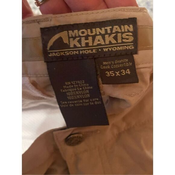 Mountain Khakis Men’s Granite Creek Convertible Pants 35x34 Nylon Pants Hiking C - Picture 3 of 11